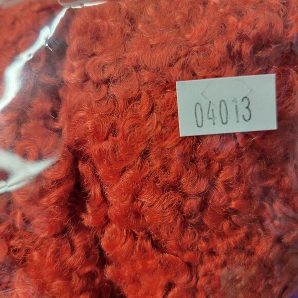 Pretty Garden Fuzzy Cardigan Womens M Red Button Front Faux Fur Shearling New - Picture 13 of 13